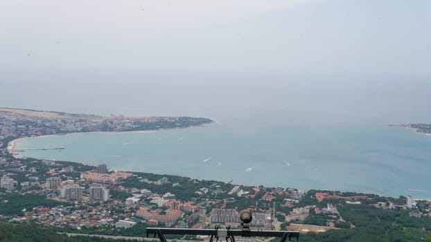 aerial black sea bay gelendzhik shore harbor krasnodar landmark outdoor resort town centre