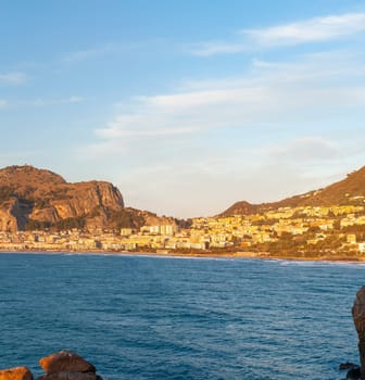 Panoramic view of Cefalù, Palermo, Sicily