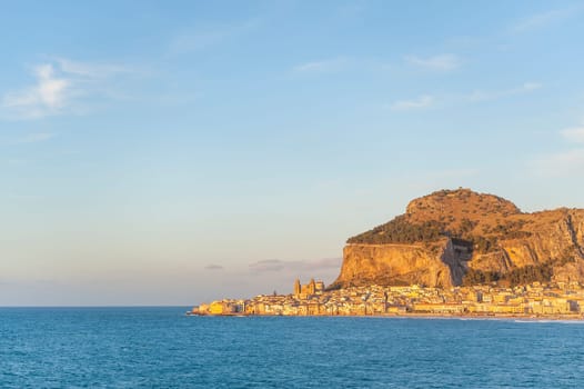 Panoramic view of Cefalù, Palermo, Sicily