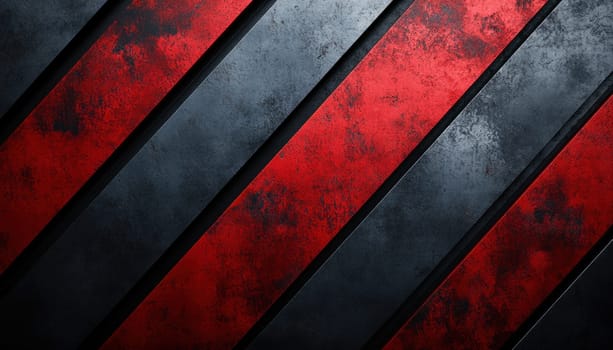 A vibrant black and red striped background featuring a prominent diagonal stripe that adds depth and interest
