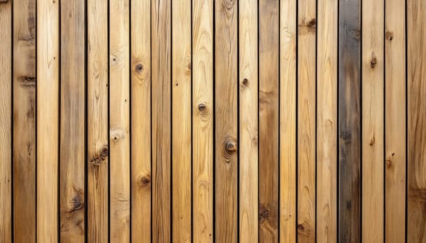This is a detailed close up image showing a wooden fence that is constructed from quality wooden planks