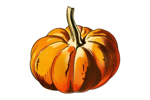 A pumpkin with a smiley face on it. The pumpkin is orange and has a black eye