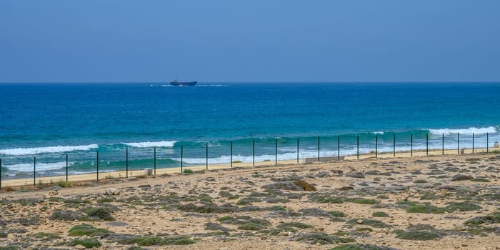 Shore and cliffs at Pissouri Bay on the island of Cyprus