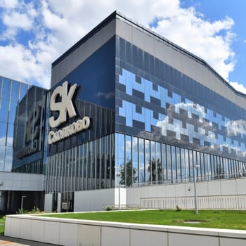 Moscow, Russia - 8 June. 2024. Skolkovo, - scientific and technological innovation complex for the development and commercialization of new technologies
