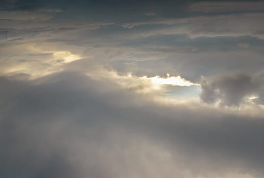 Amazing clouds like a heaven for background wallpaper and texture. The sky is being covered with white clouds, Concept idea of Imaginative clouds nature, Nature abstract composition, Copy space, Selective focus.