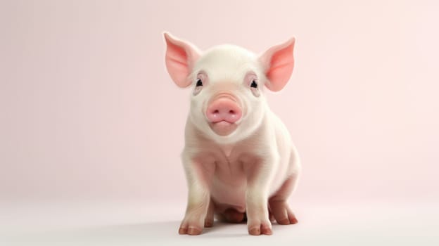 This cute baby piglet is perfect for marketing and branding. Its innocence and charm will captivate your audience, evoking warmth and joy. Add whimsy to your project with this delightful image.