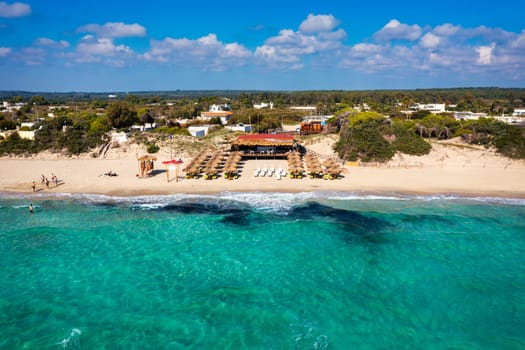 Punta Prosciutto is a wonderful beach of Salento coast, part of the Municipality of Porto Cesareo, Puglia region, South Italy. Punta Prosciutto in Apulia, one of the most beautiful beaches of Italy.