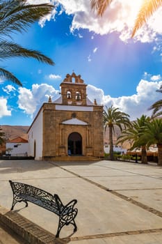 View of Betancuria village and famous cathedral Santa Maria, Fuerteventura, Canary Islands, Spain. View of Betancuria village and famous cathedral Santa Maria, Fuerteventura, Canary Islands, Spain