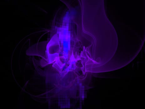 Imaginatory lush fractal texture image abstract background