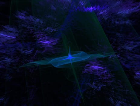 Imaginatory lush fractal texture image abstract background