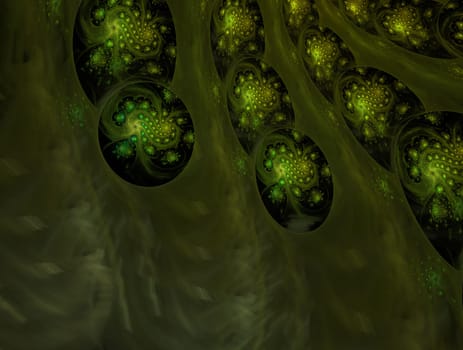 Imaginatory lush fractal texture image abstract background