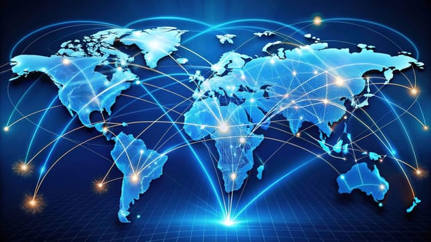 Global Partnership.A photo of two hands clasped in a handshake, set against a backdrop of a world map. This image symbolizes collaboration, cooperation, and the interconnectedness of the global community.