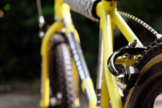 close up image of bmx bike details