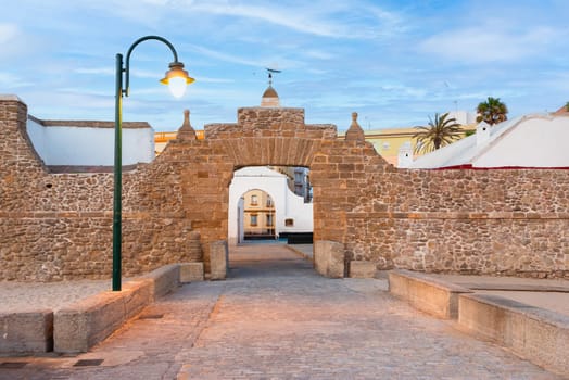La Caleta Gate in Cádiz, Andalusia., Spain.