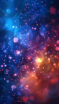 Abstract bokeh background with ai representing modern artificial intelligence concepts