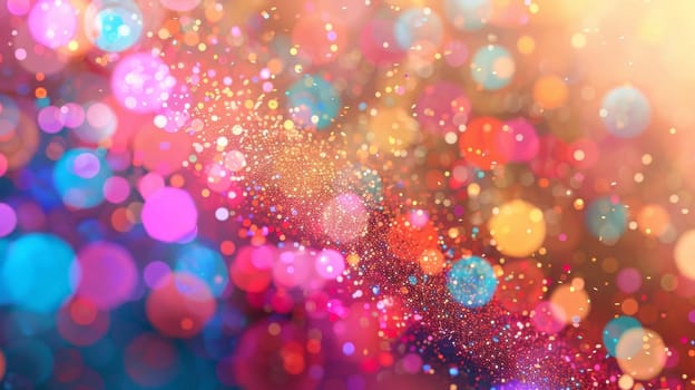 Abstract bokeh background, new artificial intelligence concepts