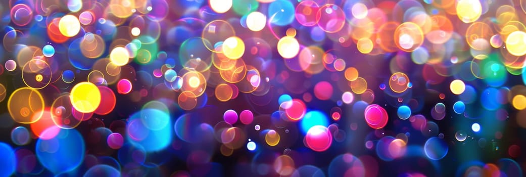 Beautiful abstract bokeh background illustrating new concepts in artificial intelligence