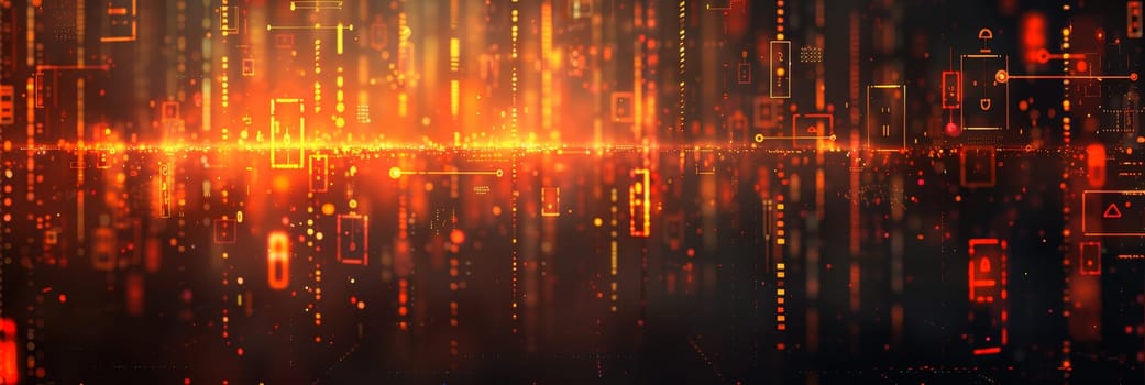 Ai abstract bokeh background illustrating innovative artificial intelligence concepts