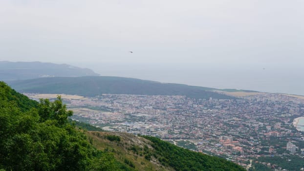 town shore outdoor aerial black sea harbor landmark centre krasnodar resort gelendzhik bay