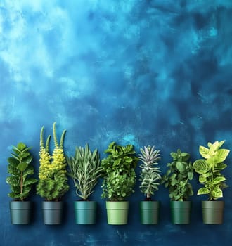 Beautiful indoor plants in pots with vibrant greenery and fresh foliage for home decor and gardening