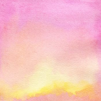 Pink watercolor background with spots, dots, blurred circles. Hand-drawn illustration