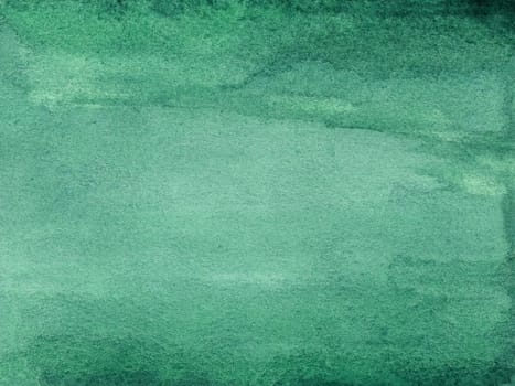Watercolor green background with brush strokes, dots, spots. Hand-drawn illustration