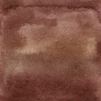 Watercolor gradient wine-brown background with brush strokes, dots, spots. Hand-drawn illustration
