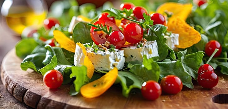 Red tomatoes on rustic wooden table, Water droplets suggest farm-to-table freshness of organic produce.