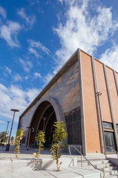 MELBOURNE, AUSTRALIA - AUGUST 18: Arden Station built as part of the Metro Tunnel project is completed and in testing phase before opening. Located in North Melbourne, Victoria, Australia and taken on August 18th 2024