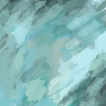 Brush strokes seamless pattern. Blue, green and gray random brush strokes grunge. Hand drawn illustration