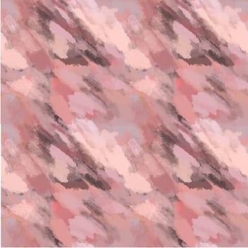 Brush strokes seamless pattern.Pink, yellow and brown random brush strokes grunge. Hand drawn illustration