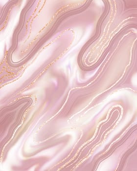Elegant marble texture. Rose gold liquid shiny texture. Luxury design of backgrounds, banners, flyers, invitations, postcards, packaging
