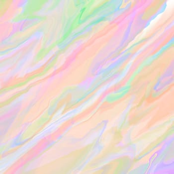 Abstract holographic backdrop with bright multicolored watercolor mixing together