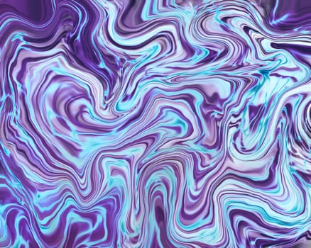 Purple Marble Texture. Liquid metal Purple-blue abstract background. Design for banners, packaging, and printing