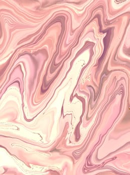 Elegant marble texture. Rose gold liquid shiny texture. Luxury design of backgrounds, banners, flyers, invitations, postcards, packaging