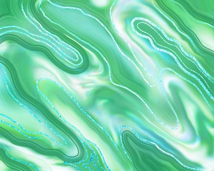 Green marble texture. Liquid shiny texture. Luxury design of backgrounds, banners, flyers, invitations, postcards, packaging