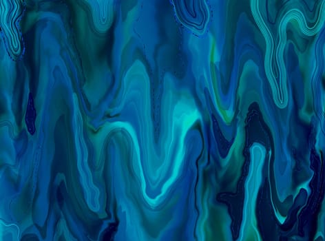 Luxurious texture of blue liquid stone. Blue pattern with natural natural texture. Design of backgrounds, banners, flyers, invitations, postcards, packaging
