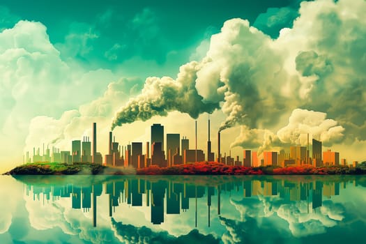 Sustainable living and the harmonious integration of nature within urban environments. Concepts related to green energy, renewable resources, and sustainable urban development.