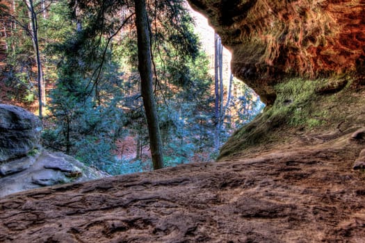 View of Rockhouse, Hocking Hills State Park, Ohio