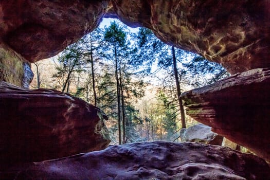 View of Rockhouse, Hocking Hills State Park, Ohio