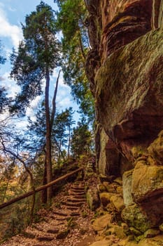 View of Rockhouse, Hocking Hills State Park, Ohio