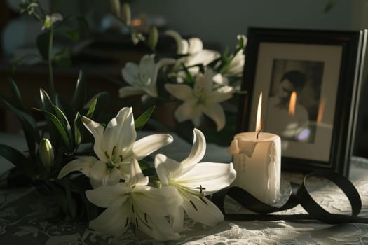 Candlelight Symbolizing Life's Fragility and Cherished Memories, Illuminating Memories.