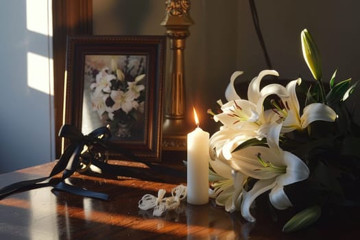 Candlelight Symbolizing Life's Fragility and Cherished Memories, Illuminating Memories.