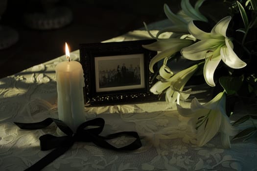 Candlelight Symbolizing Life's Fragility and Cherished Memories, Illuminating Memories.
