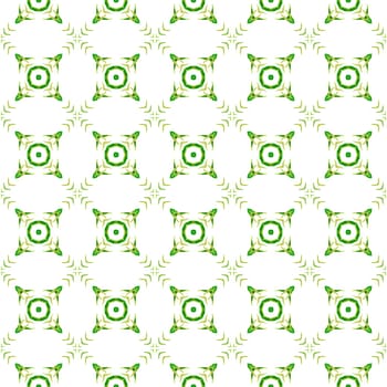 Hand drawn tropical seamless border. Green lovely boho chic summer design. Tropical seamless pattern. Textile ready fascinating print, swimwear fabric, wallpaper, wrapping.
