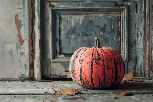 Close-up of shabby chic pumpkin.