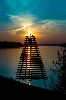 alignment of the navigation sign. High quality photo