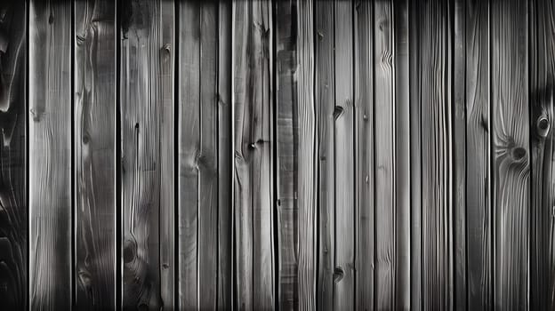The surface features vertical wooden planks with a weathered dark finish, showcasing natural grain patterns and imperfections, creating a rustic, textured backdrop.