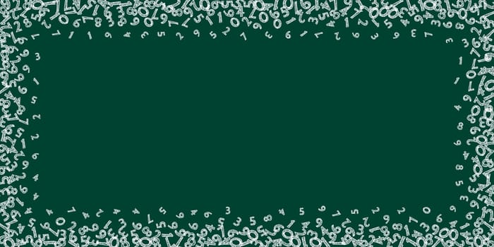 Scattered letters of latin alphabet. Colorful childish floating characters of English language. Foreign languages study concept. Back to school banner .