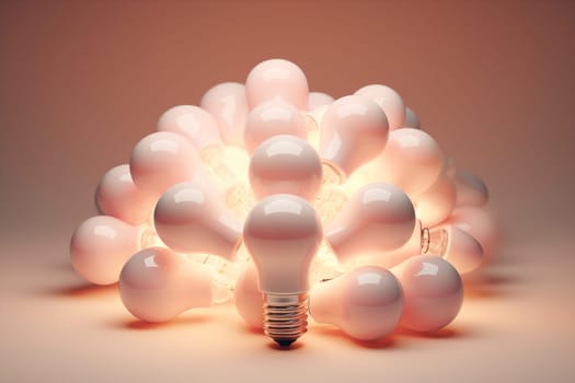 Equipment light electricity leadership bulb different lightbulb innovation bright inspiration creativity idea concept technology illuminated energy background power lamp